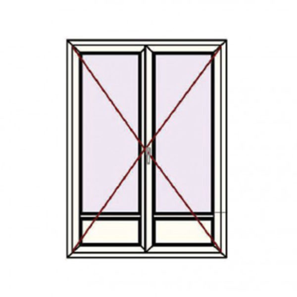 PORTE-FENÊTRE 2 VANTAUX PVC